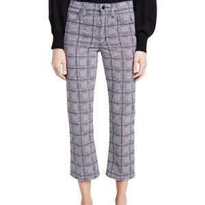 Joe’s Women's Black and White Checkered Pants